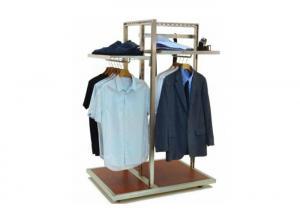 China Floor Standing Garment Display Stand Modern Style Adjustable Shelf For Shopping Mall wholesale