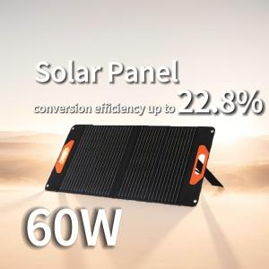 China Small Mono 60W Solar Panel 2.2kg Foldable Solar Panel Charger wholesale