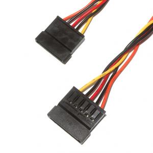 China 100MM Custom Wire Harness , 5 Pin Sata Power Cable ID Connectors wholesale