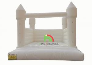 China Inflatable Bouncer Castle 13ft*11.5ft*10ft White Jumper Bouncy Castle Wedding Decorations Jumping Bed For Party wholesale