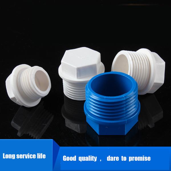 Convenient Installation Square PPR Plastic White Pipe Thread Plug
