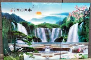 China OK3D injekt large3d lenticular pictures motion 3d wallpaper,large format 3d decor painting flip 3d lenticular prints wholesale