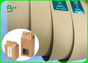 China 60 * 86cm In Sheet 150gsm - 400gsm Brown Kraft Liner Board For Boxes Or Bags wholesale