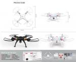 X8C 2.4G 4CH 6-Axis Venture RC Quadcopter Drone Headless Aerial Photography 2MP