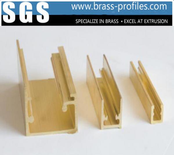 Quality Copper Alloy Extrusion Window Frame Special Brass Window Sections for sale