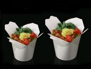 China Disposable Noodle Pail of Spaghetti Food Grade Paper Salad Takeaway Container wholesale