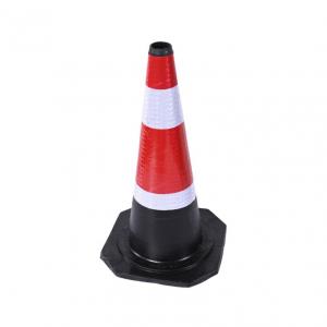 China Rubber Road Work Cones 50cm PE Traffic Safety Cone Warning Sign wholesale