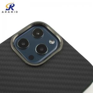 China 0.65mm Aramid Fiber iPhone 12 Phone Case With Metal Ring Design wholesale
