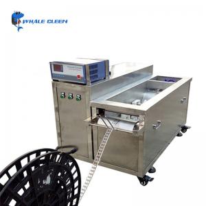 China Conveyor Mesh Belt Through Type Industrial Ultrasonic Cleaner To Remove Oil Grease Stains on sale