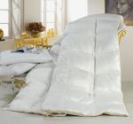 King Embossing Cotton Duck Down Feather Quilt Soft and Warm for Home or Hotel