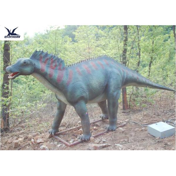 Original Size Realistic Dinosaur Models / Funny Pose Dinosaur Statues In Coin Operated