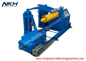 China Hydraulic de-coiler with coil car for 1500mm wide coil width roofing/ deck machine/ cut to length line, 10mt capacity wholesale