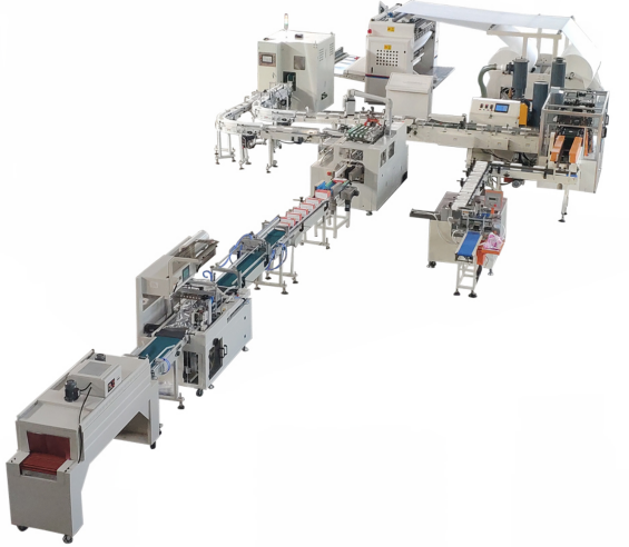 15KW Ink Marked Facial Tissue Paper Making Machine Rewinder V Shape