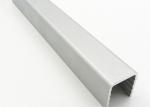 U Type Powder Coating Aluminium Channel Profiles For Building Curtain Glass