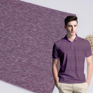 China Durable 190gsm Double Pique Fabric , Smooth Solid Cotton Knit Fabric wholesale