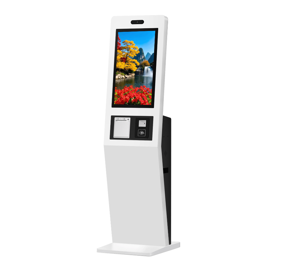 China Smart Capacitive Touch Kiosk with Advanced Biometrics Modular Design and Split-Screen Functionality wholesale