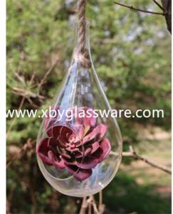China Crystal glass hanging vase on sale