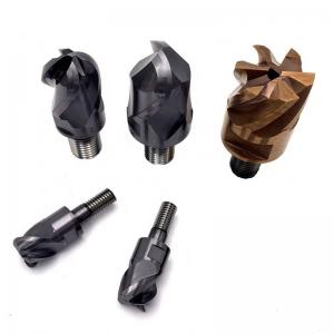China Solid End Mill Cutter Head Square / Corner Radius / Ball Nose wholesale