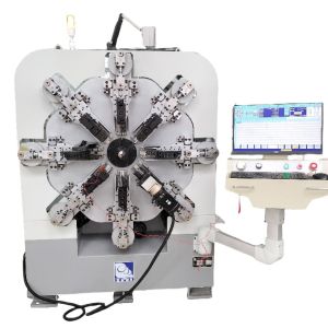 Automatic Multi-Function CNC Spring Machine with 12 Axes Servo Motors and 100m