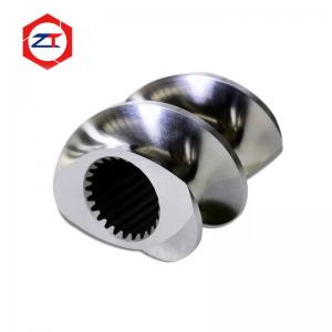 China 45 Nickel Alloy Twin Screw Extruder Parts Screw Segment For PP PVC Fish Feed Production Machine wholesale
