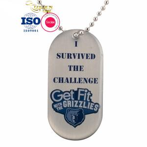 China Street Custom Dog Tag Necklace , Cool Air Personalised Dog Collar Tags wholesale