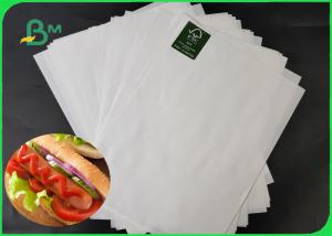 China 35 / 40GSM Food Grade MG MF White Kraft Paper Rolls FDA For Packaging Hamburger wholesale
