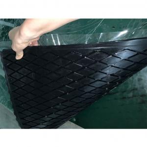China Herringbone Pattern Belt Conveyor Pulley Lagging Diamond Groove Rubber Pulley Lagging Sheet wholesale