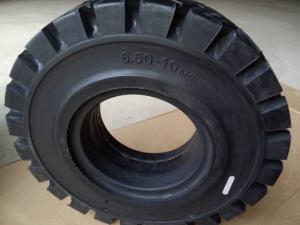 China LK301 Patten 6.50 10 Solid Forklift Tires , Solid Rubber Tires For Forklifts wholesale