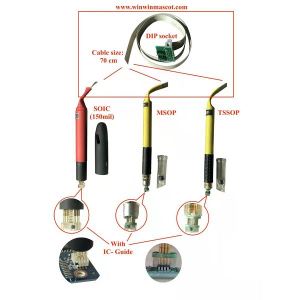 China UPA cable SOIC 8 TSSOP 8 MSOP 8 POGO PIN ADAPTER with guide cap EEPROM/ FLASH/ 25CXX/24CXX AR32 VVDI 2/ TNM-5000 wholesale