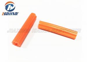 China Orange / Blue / White 5/16x1&quot; Concrete Plastic Nylon Wall Plugs Anchor Bolt wholesale