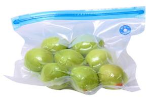 China 8 11 Vacuum Food Saver Vacuum Sealer Bags Custom Size BPA Free With Zipper on sale
