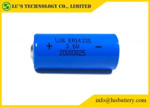 China 2/3AA ER14335 Lithium 3.6 V Battery 1.65Ah Lithium Thionyl Chloride Cell For Smoke Alarms wholesale