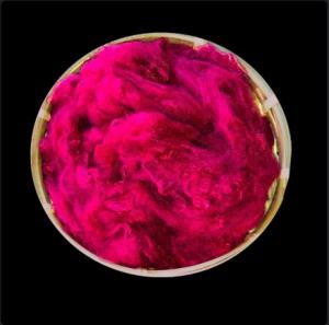 China 64mm Full Dull Dope Polyester Dyed Fiber For Clothing Industry wholesale