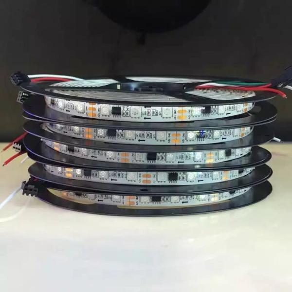 DC12V IC SMD5050 RGB Flexible addressable 30/48/60leds/m ws2811 led pixels strip lights tape external ic,1 ic control 3