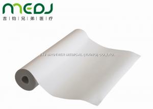 China White Disposable Bed Sheet Roll 58cmX50m For Examination / Massage wholesale