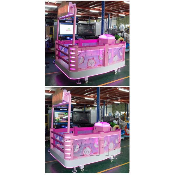 Amusement park batch children play stepping screen interactive lottery game machine