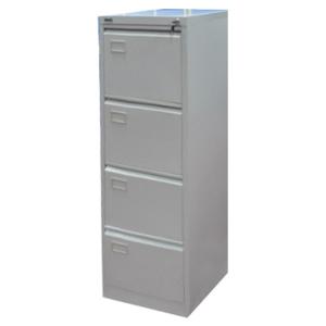 China Metal Drawer Filing Cabinet 4-Drawer With PVC Card Holder For A4/A5 File wholesale