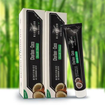 Quality FDA Natural Bamboo Charcoal Toothpaste OEM Coconut Whitening Toothpaste for sale