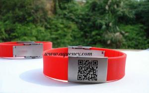 China Wholesale Medical ID Bracelet, Sport ID Bracelets,Cheap color QR Code ID Bracelet wholesale