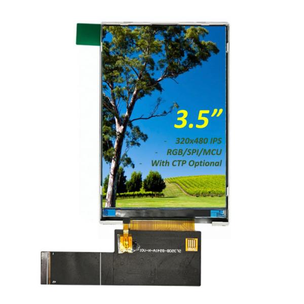 Quality 3.5" Inch TFT LCD Display Module 320x480 HVGA IPS Full Viewing Angle With RGB/MCU/SPI Interface for sale