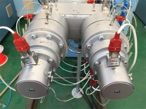 China PVC Double Electrical Conduit Plastic Pipe Making Machine Good Plasticization on sale