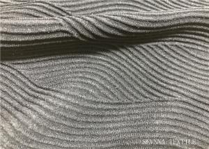 China Good Shape Retention Athletic Knit Fabric , Grey Fabrics Used For Activewear on sale