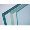 Clear Tempered Laminated Safety Glass 0.38PVB 3mm Cold / Heat Resistance for sale