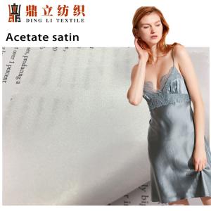 China 110-230gsm Acetate Satin Taffeta Rayon Viscose Fabric Imitation Silk For Pajamas on sale