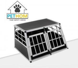 China Large Dog Crate Sturdy Cage Car Transport Double Carrier Partition Wall Safe wholesale