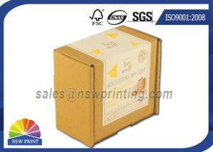 China Custom Print Label Corrugated Kraft Mailing Box E Flute Brown Corrugated Mailer on sale