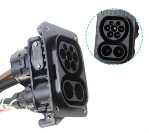 China DC Fast Electric Vehicle EV Charging Station CCS2 CCS1 Combo1 Combo2 Inlet Socket EV Connector CCS2 EV Charging Socket wholesale