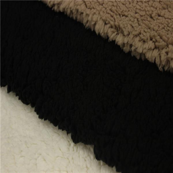 Quality box lining fabric lining fabric for clothing 100% polyester sherpa fur fabric for sale