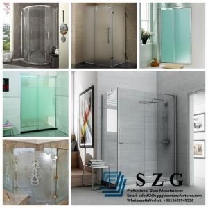 China tempered glass shower screen enclosure bathroom door 8mm 10mm 12mm wholesale
