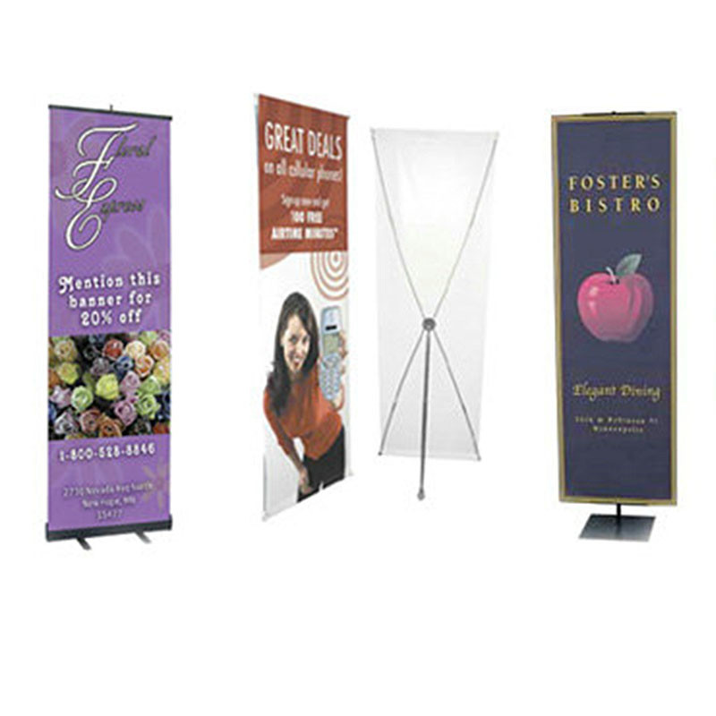 China Advertising graphic banner stand Trade Show Display X Banner Stand With PVC Banner wholesale